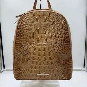 Brahmin | Bags | Brahmin Nola Honey Brown Melbourne Embossed  display picture 3